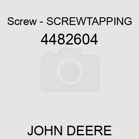 Screw - SCREW,TAPPING 4482604