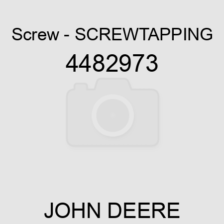 Screw - SCREW,TAPPING 4482973