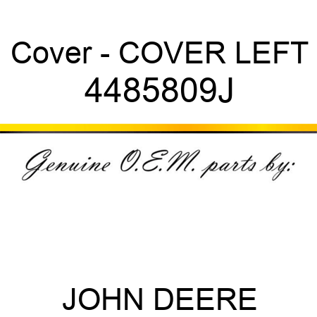 Cover - COVER, LEFT 4485809J