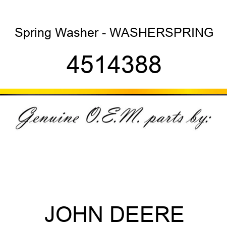 Spring Washer - WASHER,SPRING 4514388
