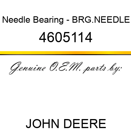 Needle Bearing - BRG.NEEDLE 4605114