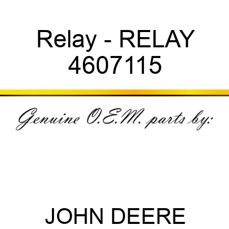 Relay - RELAY 4607115