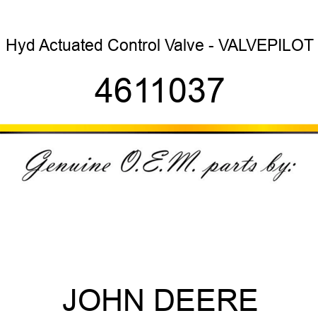 Hyd Actuated Control Valve - VALVEPILOT 4611037