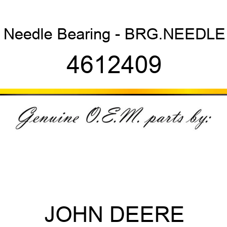 Needle Bearing - BRG.NEEDLE 4612409