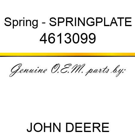 Spring - SPRINGPLATE 4613099