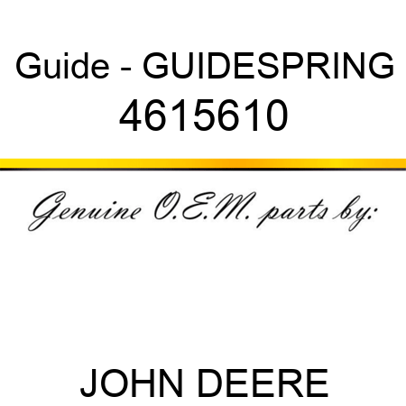 Guide - GUIDESPRING 4615610