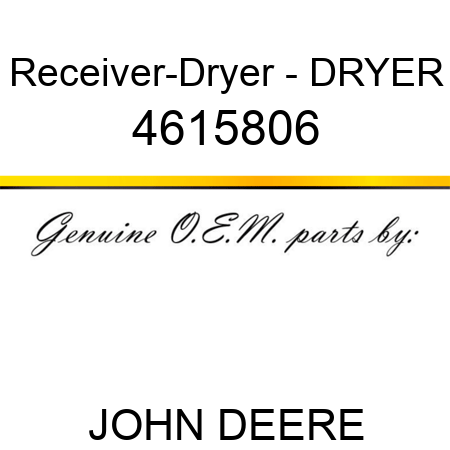 Receiver-Dryer - DRYER 4615806