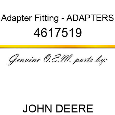 Adapter Fitting - ADAPTERS 4617519