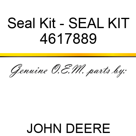 Seal Kit - SEAL KIT 4617889
