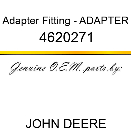Adapter Fitting - ADAPTER 4620271
