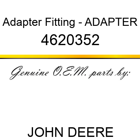 Adapter Fitting - ADAPTER 4620352