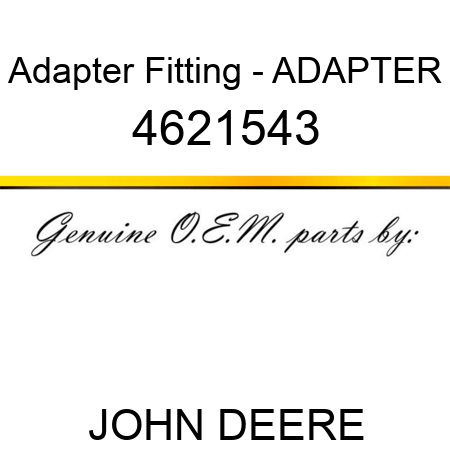 Adapter Fitting - ADAPTER 4621543