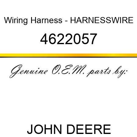 Wiring Harness - HARNESSWIRE 4622057