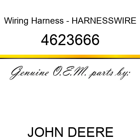 Wiring Harness - HARNESSWIRE 4623666
