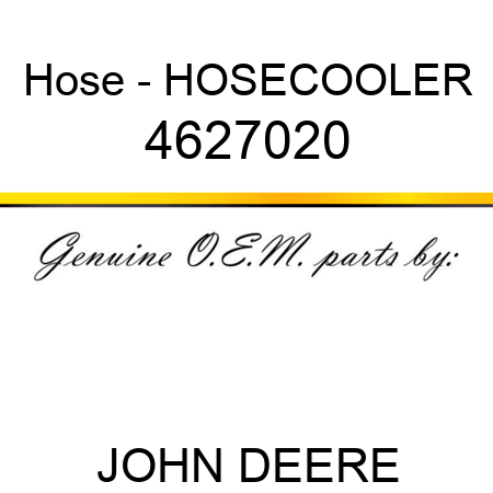 Hose - HOSECOOLER 4627020