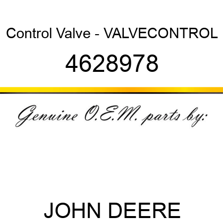 Control Valve - VALVECONTROL 4628978