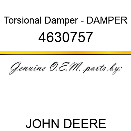 Torsional Damper - DAMPER 4630757
