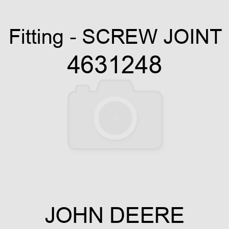 Fitting - SCREW JOINT 4631248