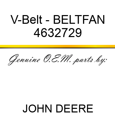 V-Belt - BELT,FAN 4632729