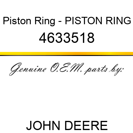 Piston Ring - PISTON RING 4633518