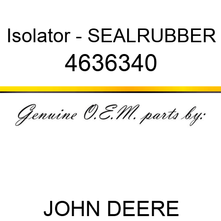 Isolator - SEALRUBBER 4636340