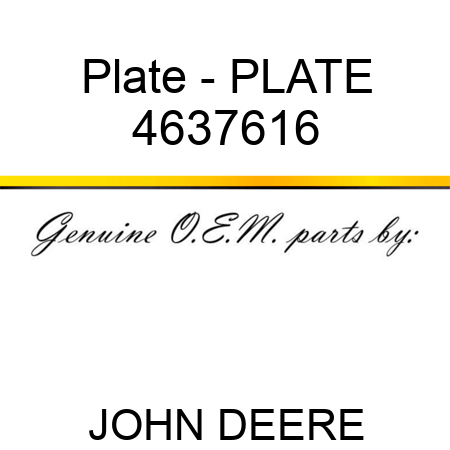 Plate - PLATE 4637616
