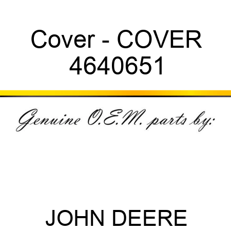 Cover - COVER 4640651