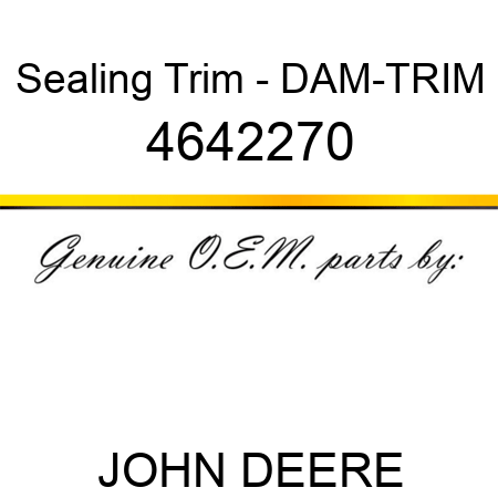 Sealing Trim - DAM-TRIM 4642270