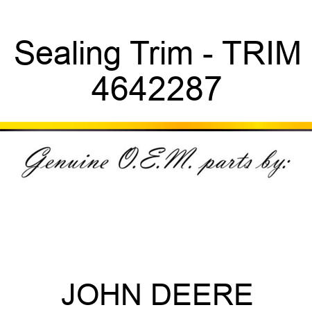 Sealing Trim - TRIM 4642287