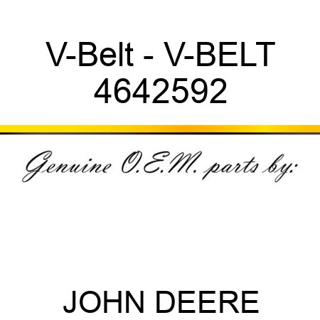 V-Belt - V-BELT 4642592