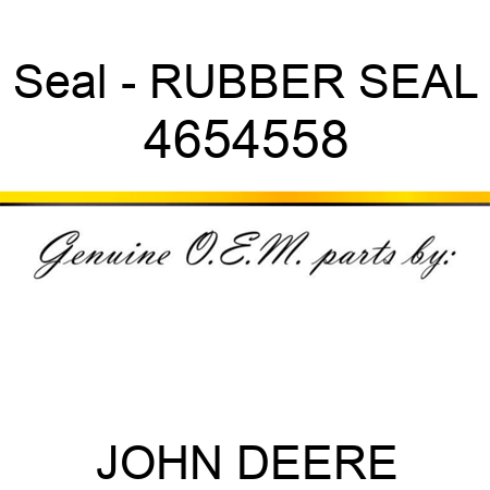 Seal - RUBBER SEAL 4654558