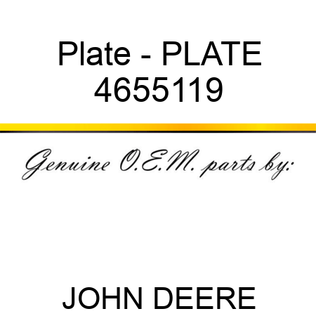 Plate - PLATE 4655119