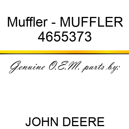 Muffler - MUFFLER 4655373