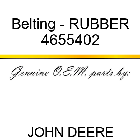 Belting - RUBBER 4655402