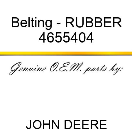 Belting - RUBBER 4655404