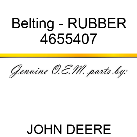 Belting - RUBBER 4655407