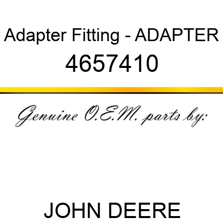 Adapter Fitting - ADAPTER 4657410