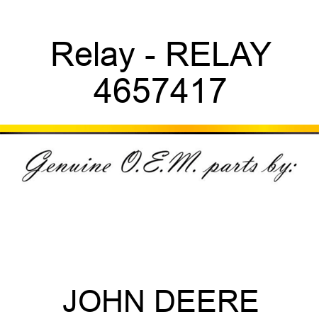 Relay - RELAY 4657417