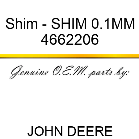 Shim - SHIM 0.1MM 4662206