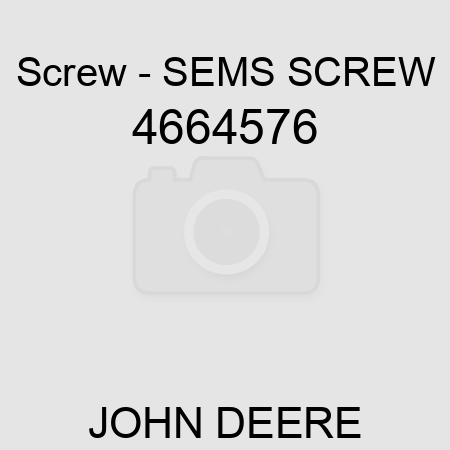 Screw - SEMS SCREW 4664576