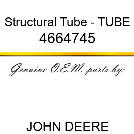 Structural Tube - TUBE 4664745