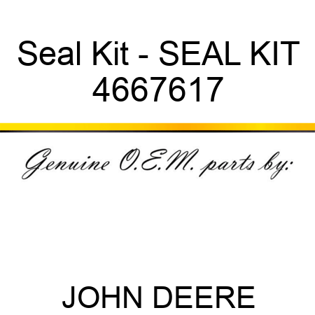 Seal Kit - SEAL KIT 4667617