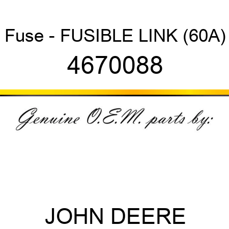 Fuse - FUSIBLE LINK (60A) 4670088