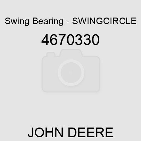 Swing Bearing - SWINGCIRCLE 4670330