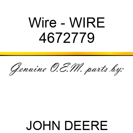 Wire - WIRE 4672779