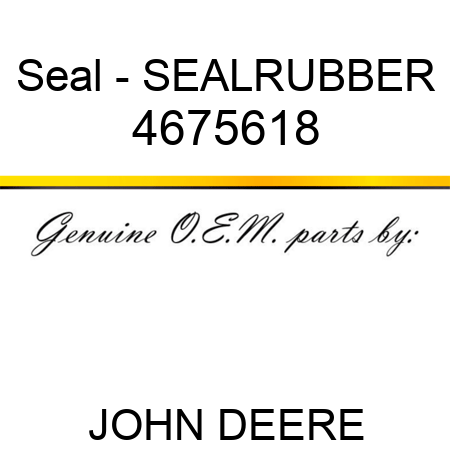Seal - SEALRUBBER 4675618