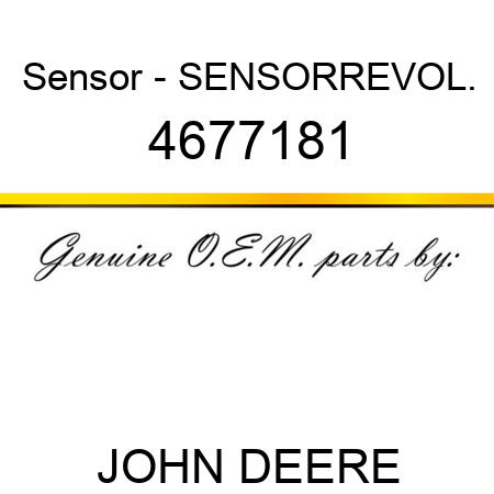 Sensor - SENSORREVOL. 4677181