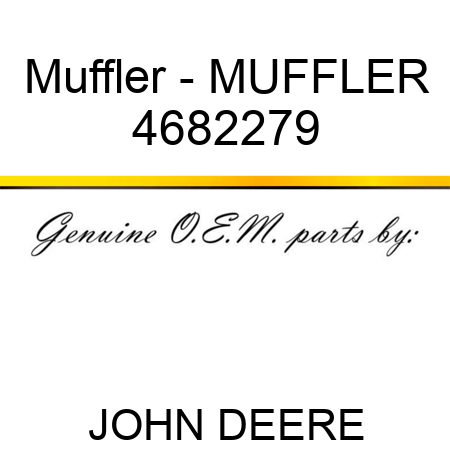 Muffler - MUFFLER 4682279