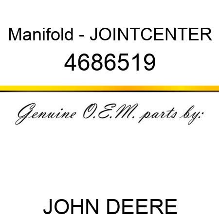Manifold - JOINTCENTER 4686519
