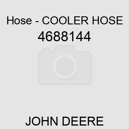 Hose - COOLER HOSE 4688144